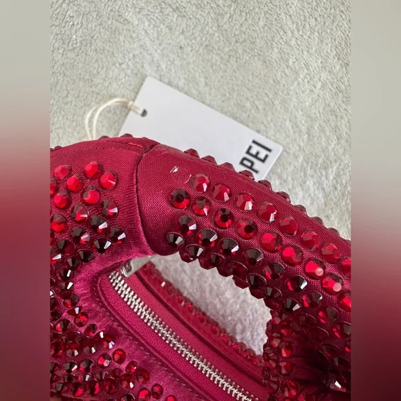 JW PEI Abacus crystal mini‎ bag Red NWT - Picture 12 of 17